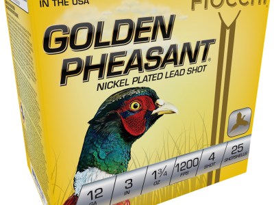 Fiocchi 123GP4 Golden Pheasant Extrema 12Gauge 3″ 1 3/4oz 4Shot 25 Per Box/10 Case
