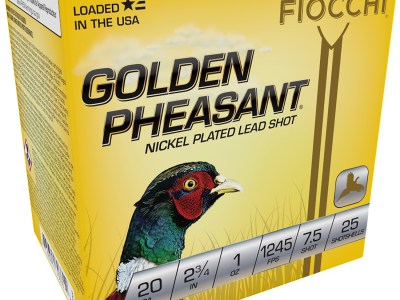 Fiocchi 20GP75 Golden Pheasant Extrema 20Gauge 2.75″ 1oz 7.5Shot 25 Per Box/10 Case