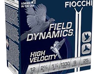 Fiocchi 12HV9 Field Dynamics High Velocity 12Gauge 2.75″ 1 1/4oz 9Shot 25 Per Box/10 Case