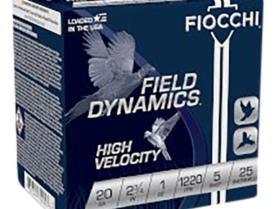 Fiocchi 20HV5 Field Dynamics High Velocity 20Gauge 2.75″ 1oz 5Shot 25 Per Box/10 Case
