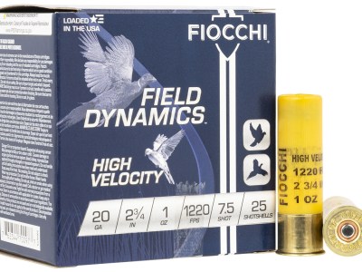 Fiocchi 20HV75 Field Dynamics High Velocity 20Gauge 2.75″ 1oz 7.5Shot 25 Per Box/10 Case