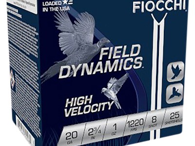 Fiocchi 20HV8 Field Dynamics High Velocity 20Gauge 2.75″ 1oz 8Shot 25 Per Box/10 Case
