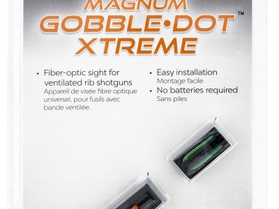 Truglo TG941XA Magnum Gobble-Dot Xtreme Universal Shotgun Fiber Optic Red/Green .25″ Rib