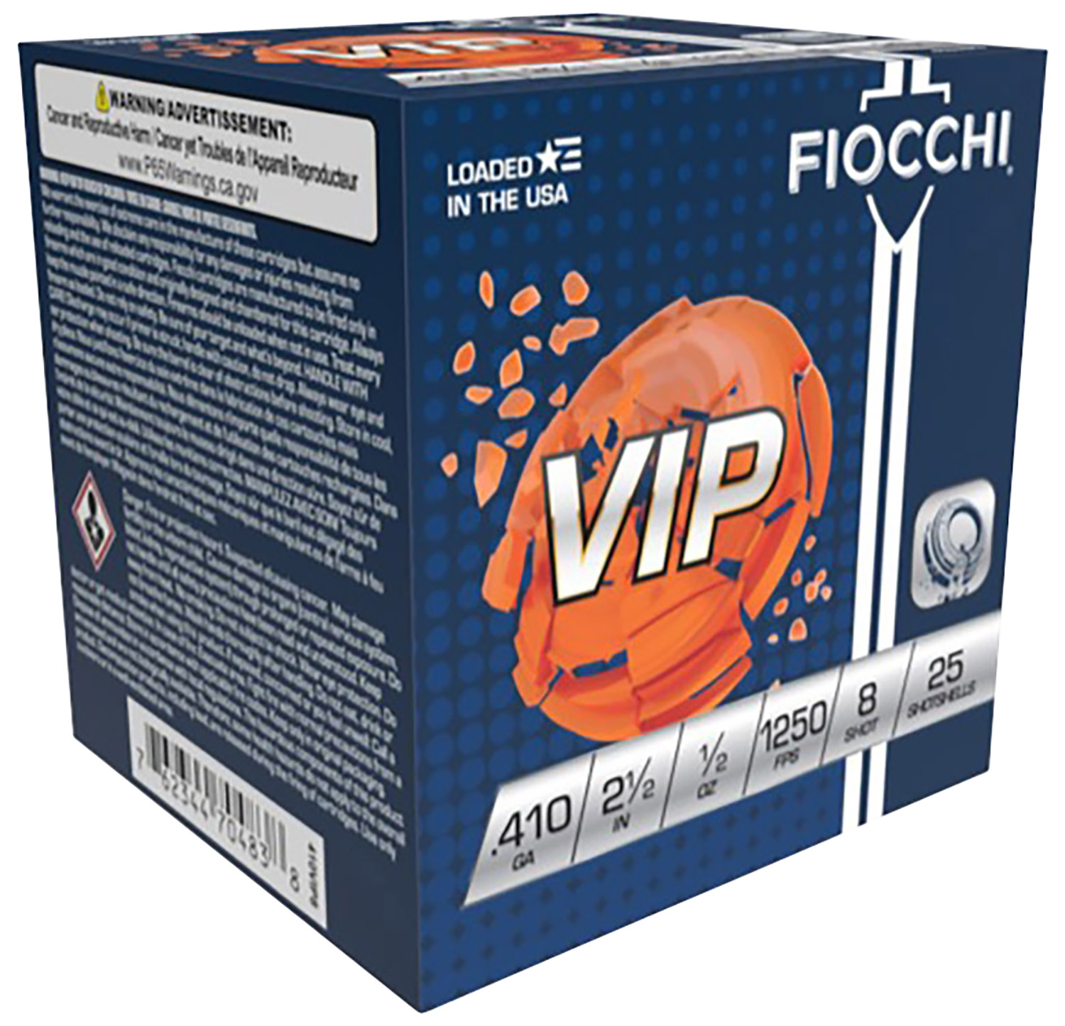Fiocchi 410VIP8 Exacta Target VIP 410Gauge 2.50″ 1/2oz 8Shot 25 Per Box/10 Case