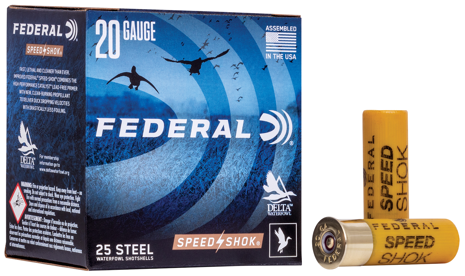 Federal WF2086 Speed-Shok  20Gauge 2.75″ 3/4oz 6Shot 25 Per Box/10 Case