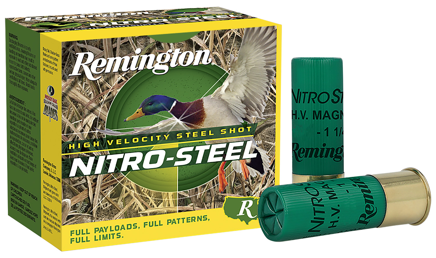 Remington Ammunition 20803 Nitro-Steel High Velocity 12Gauge 2.75″ 1 1/8oz 4Shot 25 Per Box/10 Case