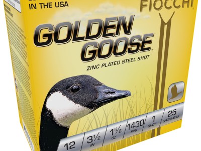 Fiocchi 1235GG1 Golden Goose  12Gauge 3.50″ 1 5/8oz 1Shot 25 Per Box/10 Case