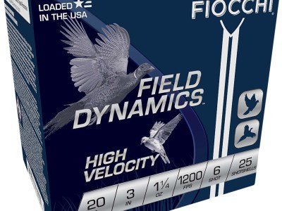 Fiocchi 203HV6 Field Dynamics High Velocity 20Gauge 3″ 1 1/4oz 6Shot 25 Per Box/10 Case