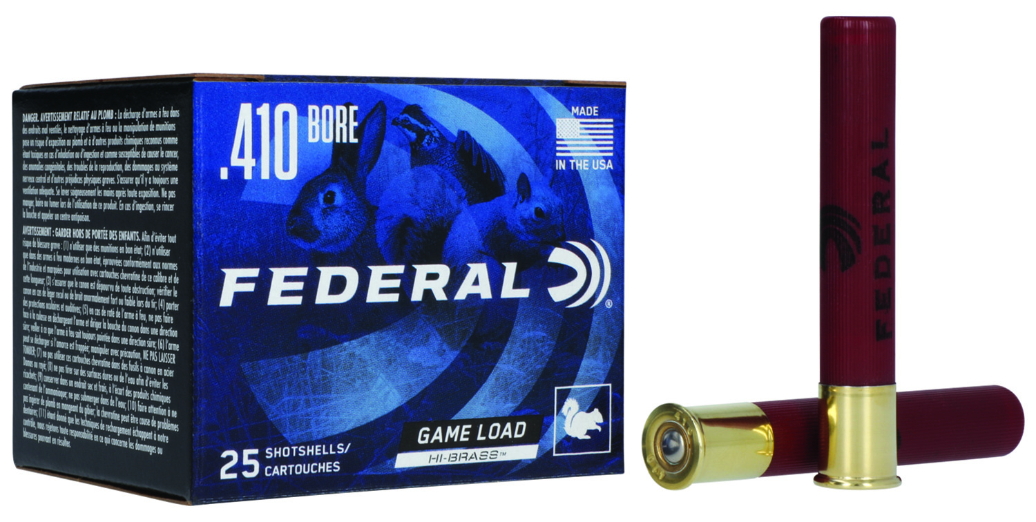Federal H4136 Game-Shok High Brass 410Gauge 3″ 11/16oz 6Shot 25 Per Box/10 Case