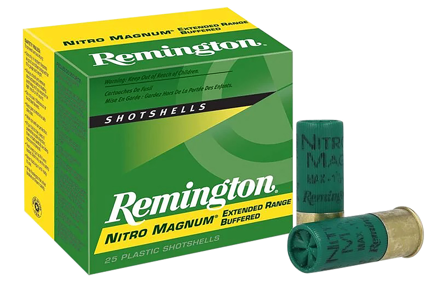 Remington Ammunition 26678 Nitro Magnum  12Gauge 2.75″ 1 1/2oz 4Shot 25 Per Box/10 Case