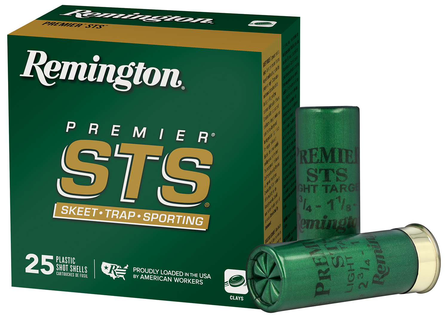 Remington Ammunition 20110 Premier STS  12 Gauge 2.75″ 1 1/8 oz 7.5 Shot 25 Per Box/ 10 Cs