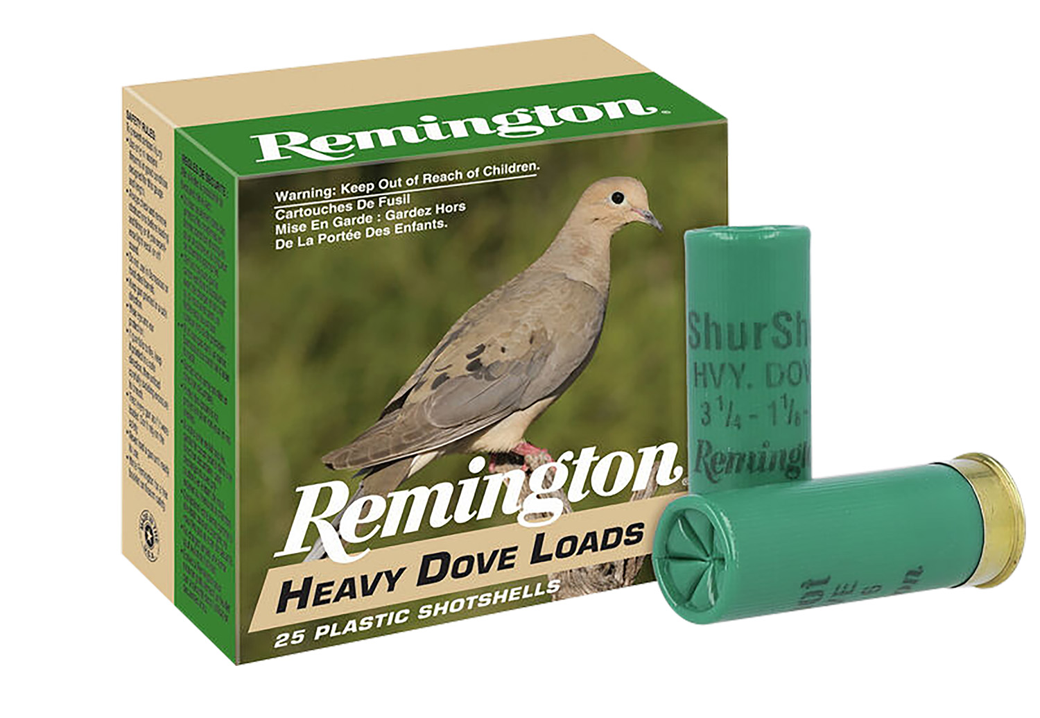 Remington Ammunition 28757 Heavy Dove Loads  12Gauge 2.75″ 1 1/8oz 8Shot 25 Per Box/10 Case