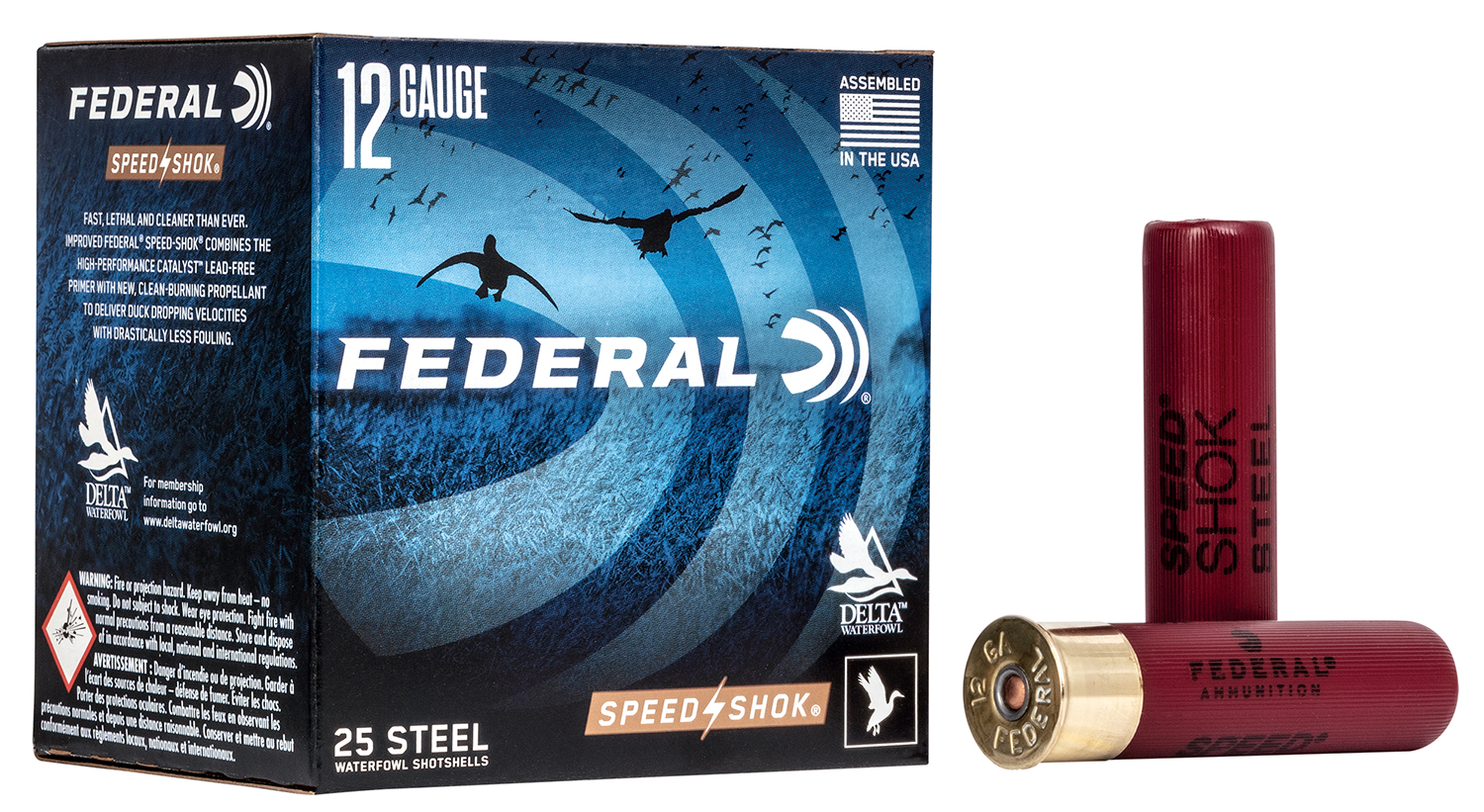 Federal WF1333 Speed-Shok  12Gauge 3.50″ 1 3/8oz 3Shot 25 Per Box/10 Case