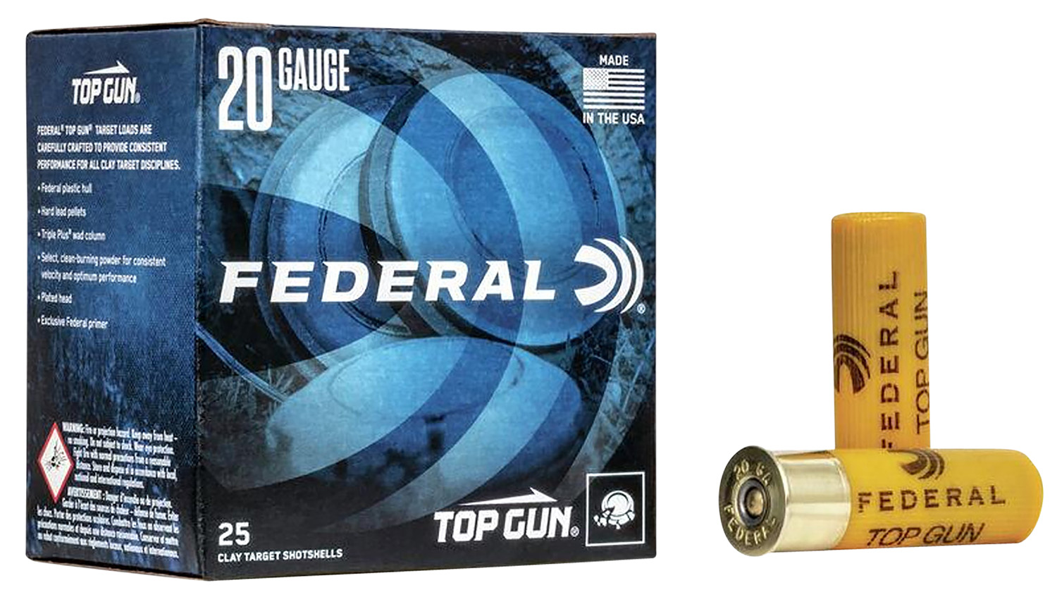 Federal TG2075 Top Gun  20Gauge 2.75″ 7/8oz 7.5Shot 25 Per Box/10 Case