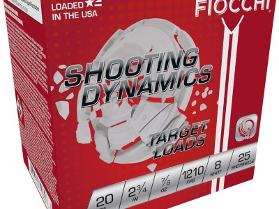 Fiocchi 20SD8 Shooting Dynamics Target 20Gauge 2.75″ 7/8oz 8Shot 25 Per Box/10 Case