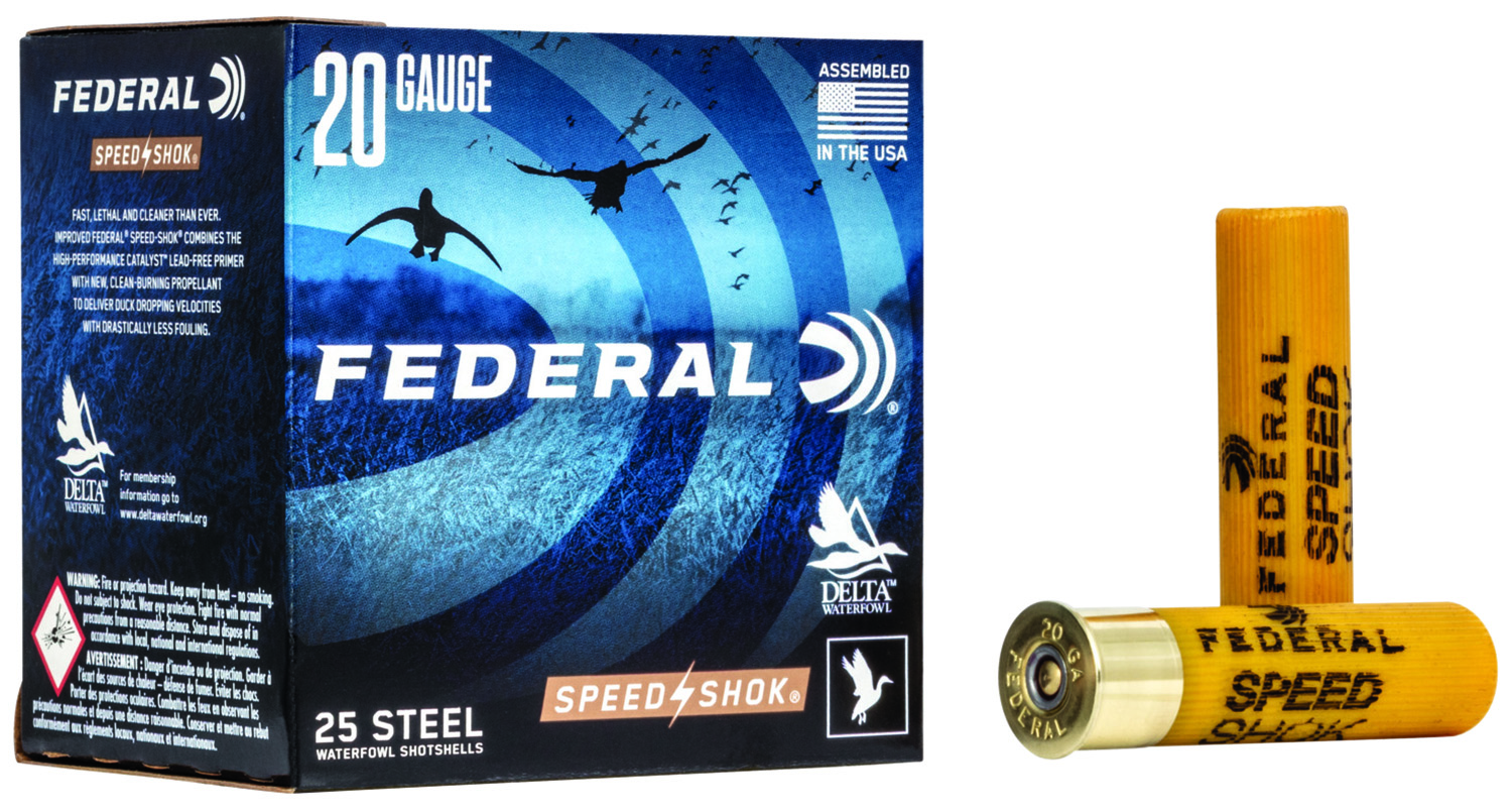 Federal WF2094 Speed-Shok  20Gauge 3″ 7/8oz 4Shot 25 Per Box/10 Case