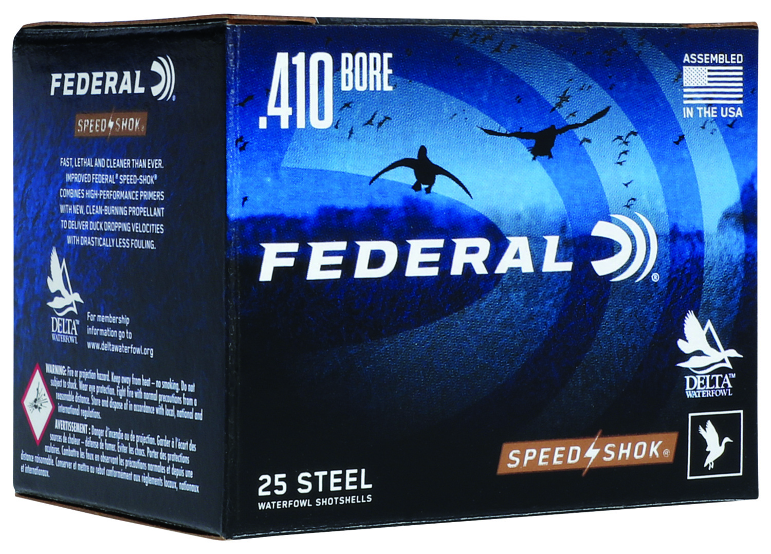Federal WF4136 Speed-Shok  410Gauge 3″ 3/8oz 6Shot 25 Per Box/10 Case