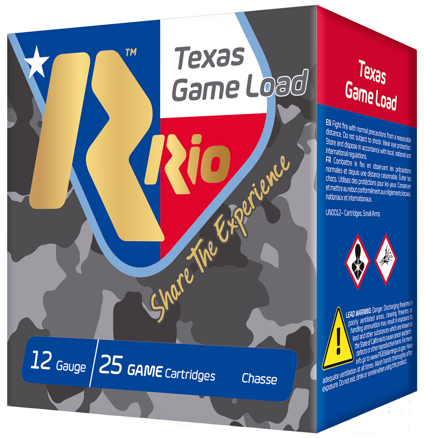 Rio Ammunition TG368TX Top Game Texas Game Load 12 Gauge 2.75″ 1 1/4 oz 8 Shot 25 Per Box/ 10 Case