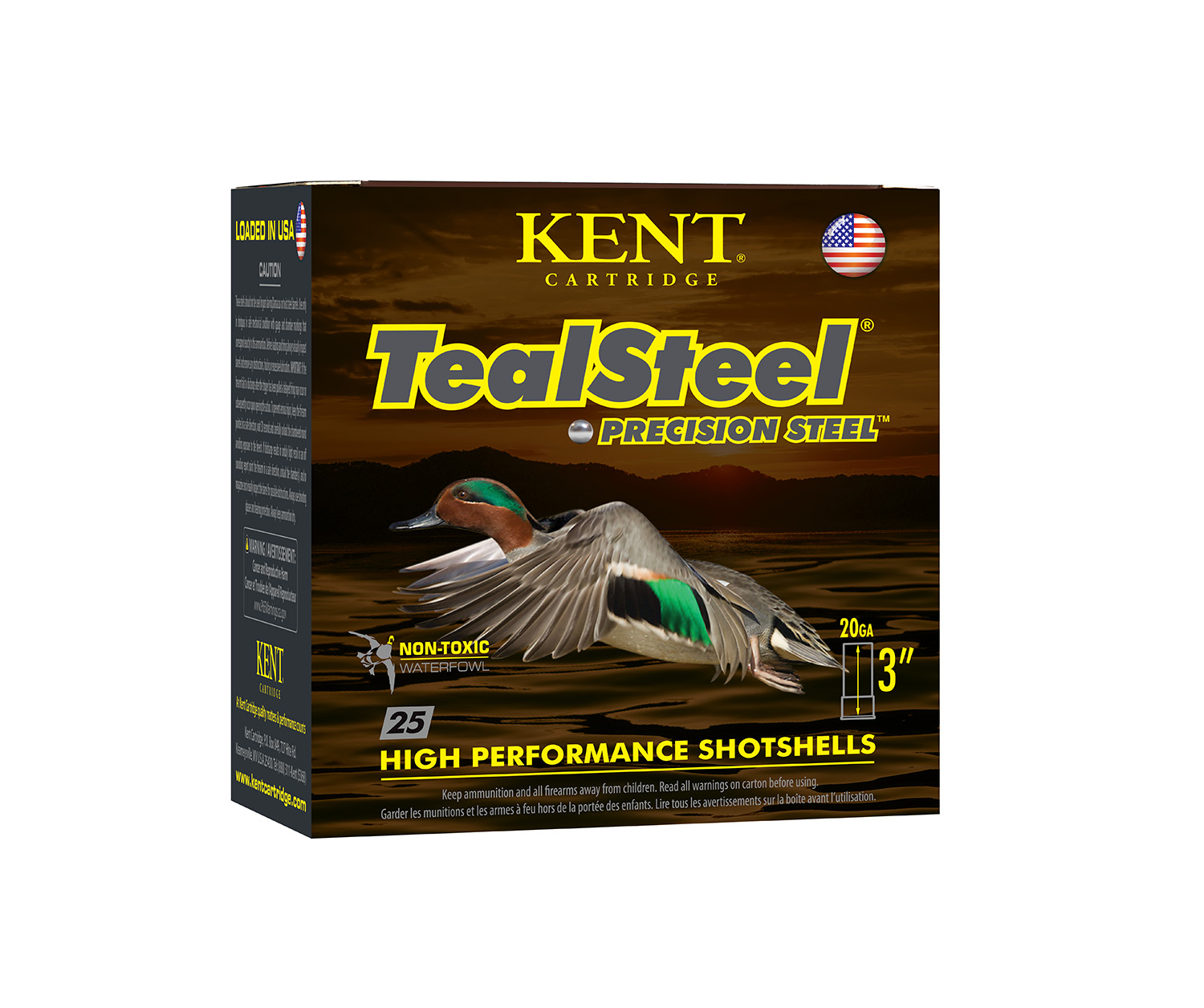 Kent Cartridge KTS203286 TealSteel Precision Steel 20 Gauge 3″ 1oz 6 Shot 25 Per Box/10 Case