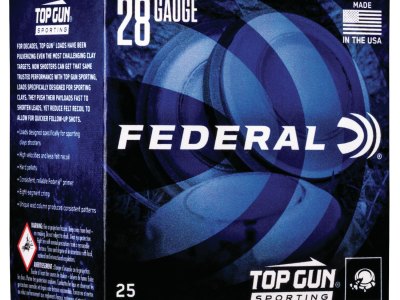 Federal TGS28219 Top Gun  28Gauge 2.75″ 3/4oz 9Shot 25 Per Box/10 Case
