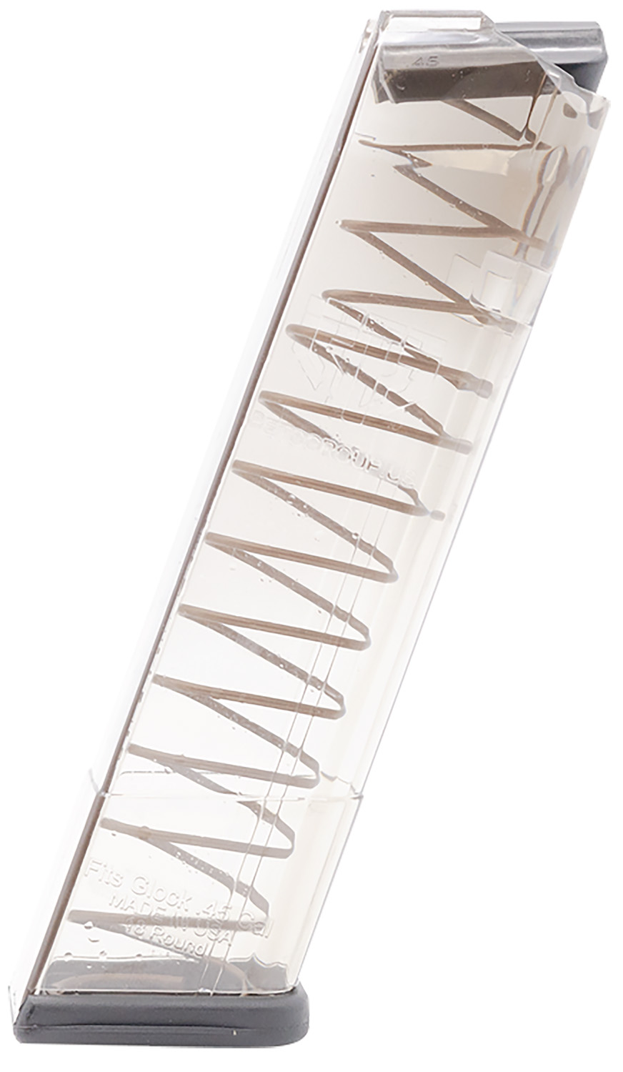 ETS Group GLK2118 Pistol Mags  18rd 45 ACP Compatible w/ Glock 21/30/41 Clear Polymer