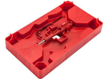 Apex Tactical 104110 Armorer’s Tray & Pin Punch  Red Polymer Pistol