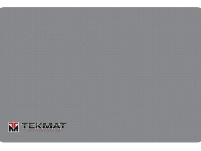 TekMat TEKR17TMLOGOGY  Cleaning Mat Gray Rubber 11″x17″ TEKMAT Logo