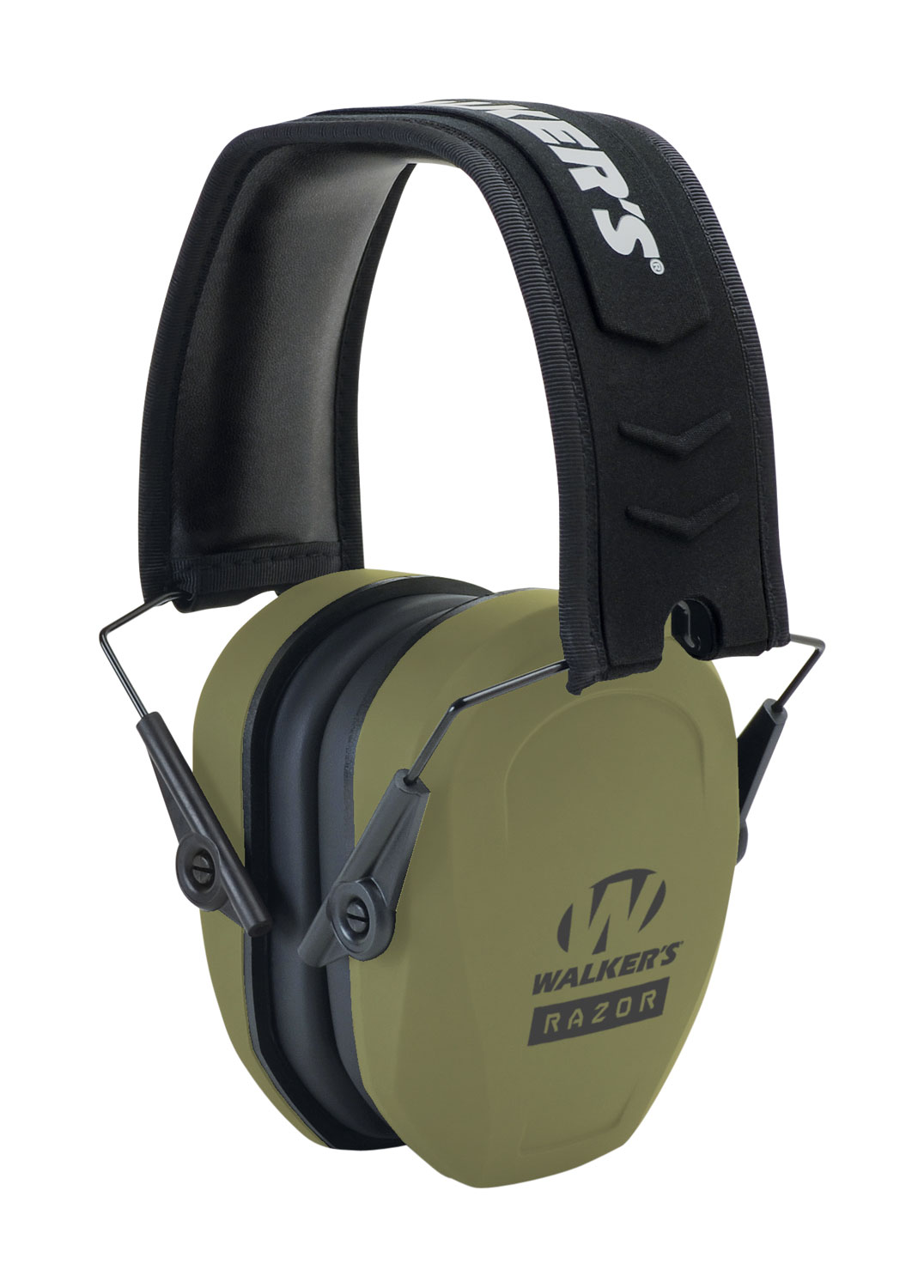 Walker’s GWPRSMPASODG Razor Slim Passive Muff 27 dB Over the Head OD Green/Black Polymer
