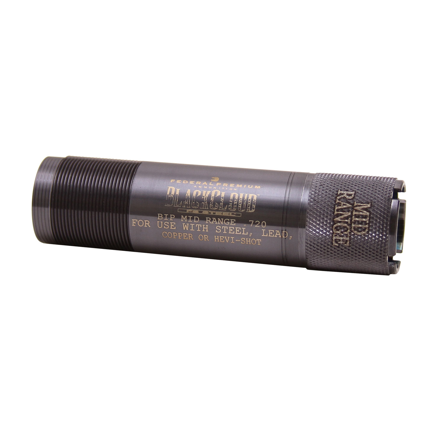 Carlson’s Choke Tubes 09006 Black Cloud  Browning Invector Plus 12 Gauge Mid-Range Steel Titanium Coated