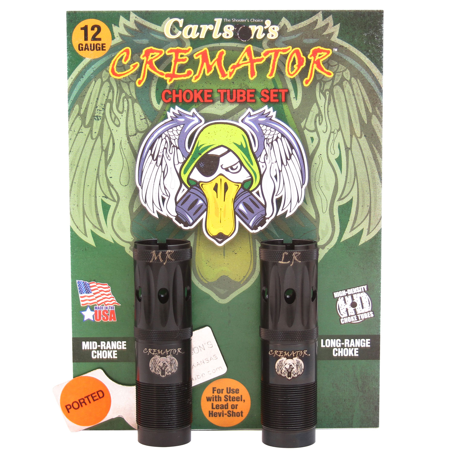Carlson’s Choke Tubes 11542 Cremator  Winchester 12 Gauge Mid/Long Range Ported 17-4 Stainless Steel