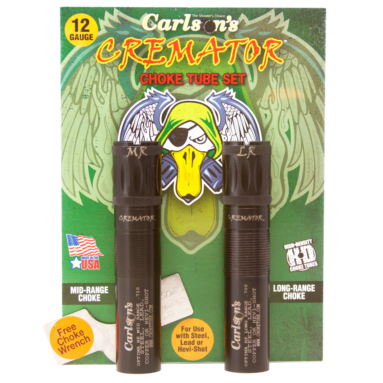 Carlson’s Choke Tubes 11662 Cremator  Beretta Optima HP 12 Gauge Mid/Long Range Non-Ported 17-4 Stainless Steel