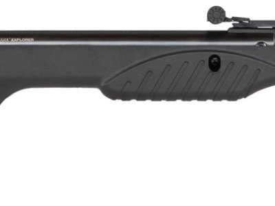 Umarex 2244020 Explorer Youth Spring Piston 177 Pellet 1rd Black Rec/Barrel Black All Weather Thumbhole Stock