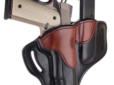 1791 Gunleather BH1M1BLBR BH1M1 Combo OWB 01 Black/Brown Leather Belt Slide Fits 4-5″ 1911