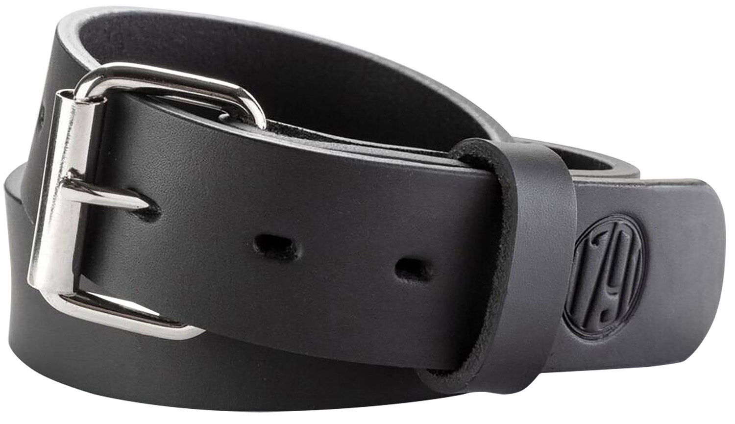 1791 Gunleather BLT014650SBLA 01  Gun Belt Stealth Black Leather 46/50 1.50″ Wide Buckle Closure