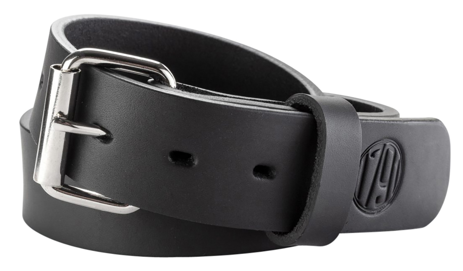 1791 Gunleather BLT014852SBLA 01  Gun Belt Stealth Black Leather 48/52 1.50″ Wide Buckle Closure