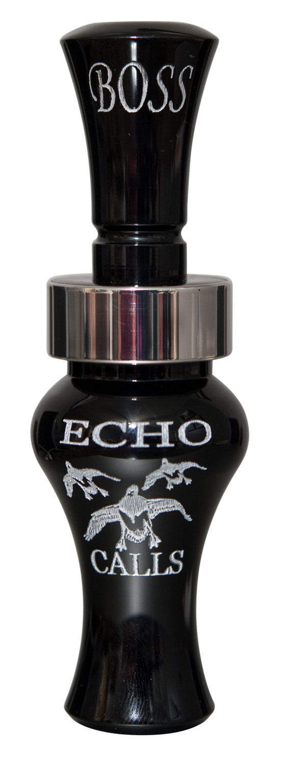 Echo Calls 80002 Boss  Open Call Single Reed Mallard Sounds Attracts Ducks Black Acrylic