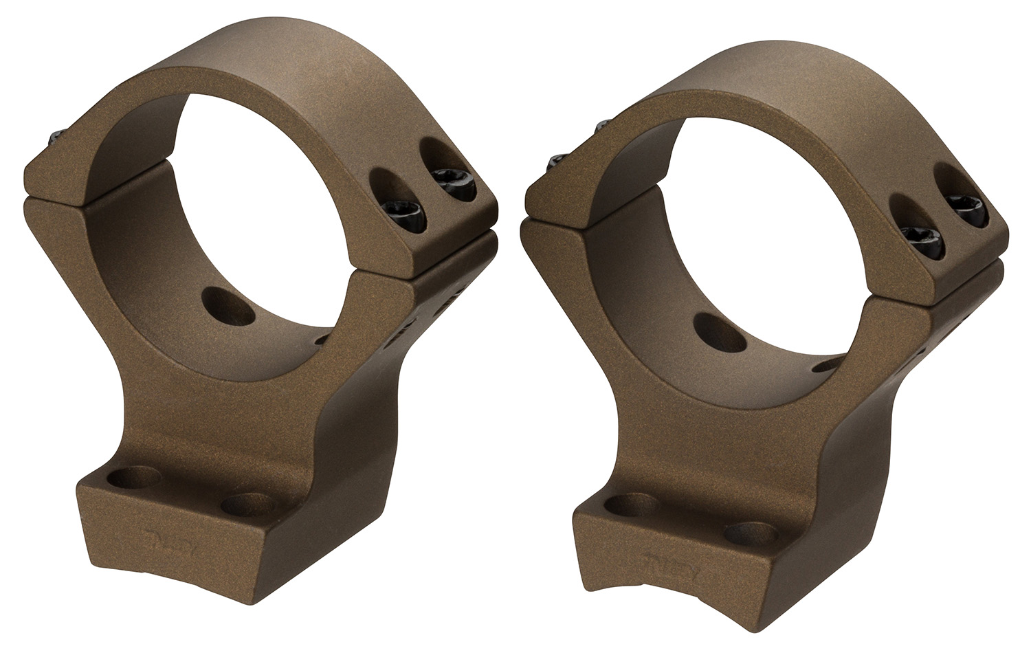 Browning 12542 X-Bolt Scope Mount System X-Lock Burnt Bronze Cerakote Aluminum 34mm Tube, High Rings