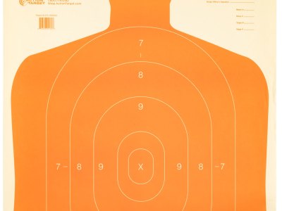 Action Target B27EORANGE Qualification Economy Silhouette Hanging Paper Target 23″ x 35″ 100 Per Box