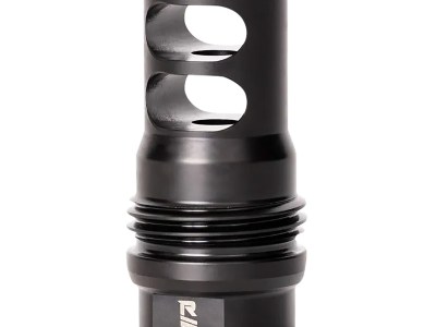 Rugged Suppressor MB010 2 Port Brake  Black for 1/2″-28 tpi Threads & 2.16″ OAL for 5.56x45mm NATO Radiant762, Surge762, Razor762 & Micro30 Suppressors