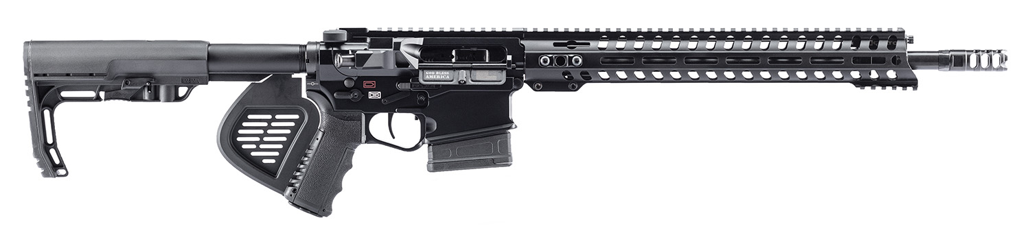 Patriot Ordnance Factory 01666 Revolution *CA Compliant 308 Win,7.62x51mm NATO 16.50″ 10+1 Black Hard Coat Anodized Rec Black Polymer 6 Position MFT BMS Minimalist Stock Black Polymer Grip