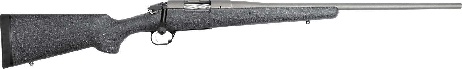 Bergara Rifles BPR2865PRC Premier Mountain 6.5 PRC 2+1 24″ Tactical Gray Cerakote Barrel, Tactical Gray Cerakote Stainless Steel Receiver, Gray Speckled Black Stock, Right Hand