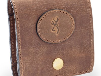 Browning 12198 Cartridge Case Crazy Horse Brown Leather 10rd Rifle Belt Loop Mount