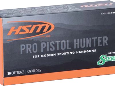 HSM 500SW9N Pro Pistol  500 S&W Mag 400 gr Jacketed Soft Point 20 Per Box/ 25 Case