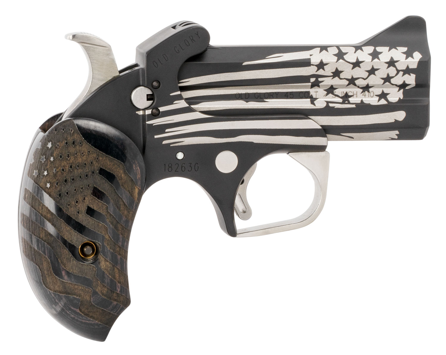Bond Arms BAOG Old Glory  45 Colt (LC)/410 Gauge 3.50″ 2 Round Black