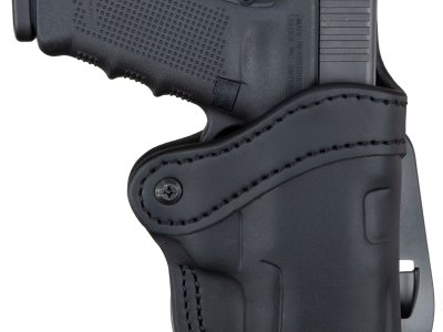 1791 Gunleather ORPDH24SSBLR BH2.4S Optic Ready OWB 2.4S Stealth Black Leather Paddle Fits FN 509/HK VP9SK