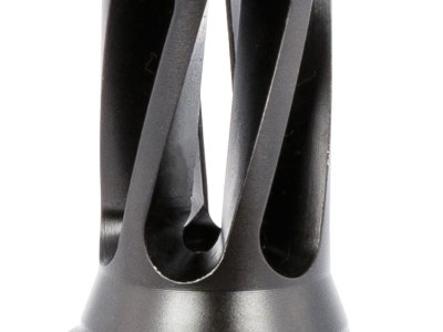 Huxwrx 1677 QD 556 Flash Hider Black with 1/2″-28 tpi Threads,  2.30″ OAL & 1.20″ Diameter for 5.56x45mm NATO AR-Platform