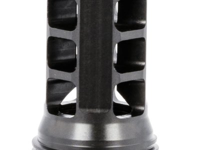 Huxwrx 1598 QD 338 Muzzle Brake Black with 3/4″-24 tpi Threads &  2.30″ OAL for 338 Cal AR-Platform