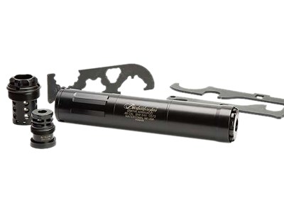 GRIFFIN ARMAMENT GABUSH46-W Bushwacker 46 Modular Multi-Caliber 1.50″ Black 17-4 Stainless Steel 5/8″-24 tpi