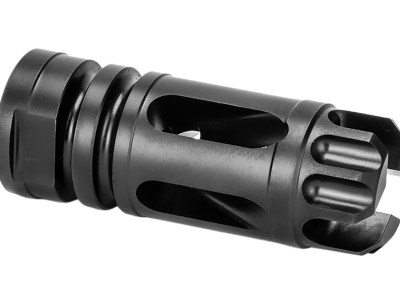 Griffin Armament XHP556FC Gate-LOK Flash Comp Black Nitride 17-4 Stainless Steel with 1/2″-28 tpi Threads, 2.21″ OAL & .863″ Diameter for 5.56x45mm NATO  M4SD, M4SDK, M4SD2 & 30SD Series Silencers