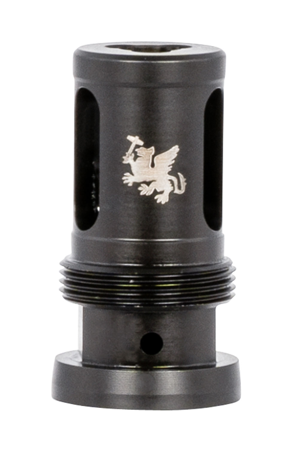 Griffin Armament TMHC305824 Taper Mount Hammer Comp Black 17-4 Stainless Steel with 5/8″-24 tpi Threads, 1.94″ OAL & 1.08″ Diameter for 30 Cal